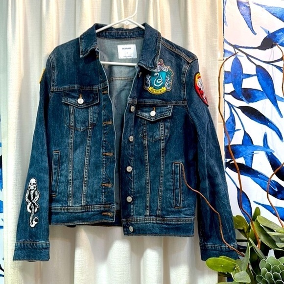 Old Navy Jackets & Blazers - Women’s Old Navy Custom Blue Jean Patchwork Jacket Size Medium